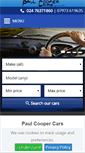 Mobile Screenshot of paulcoopercars.co.uk