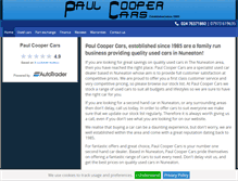 Tablet Screenshot of paulcoopercars.co.uk